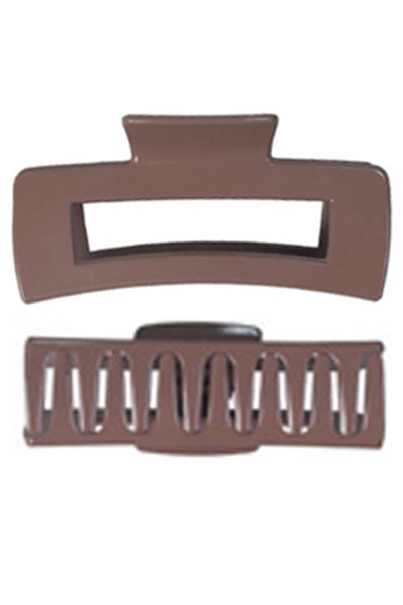 Minimal Glossy Earth Tone Minimal Hair Claw