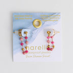 Howard's - Waterproof Earrings Gemstone Beaded Drop Narelle Gold