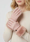Chevron Fur Gloves