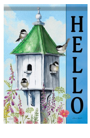 "Chickadee Flock" Dura Soft™ Garden Flag