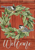 Chickadee Bay Wreath Flag