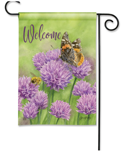 Chives Garden Flag
