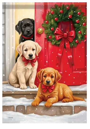 "Christmas Labs" Garden Durasoft™ Flag