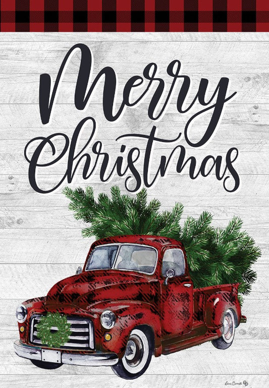 Christmas Truck Flag