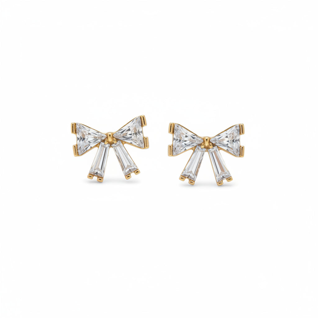 Crystal Bow Earrings