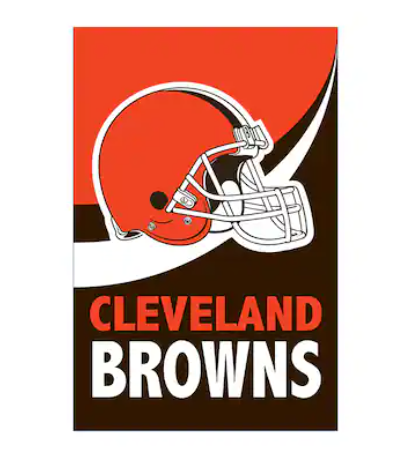 Cleveland Browns Burlap Flag