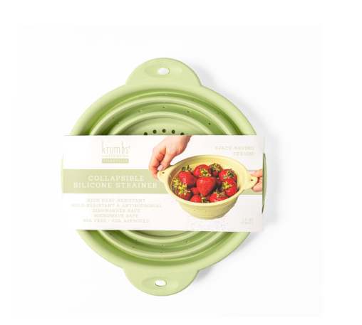 Krumbs Kitchen Collapsible Silicone Strainer