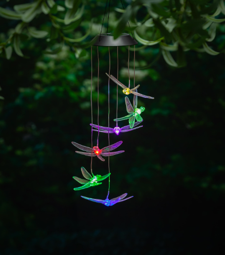 Dragonfly Color Changing Solar Mobile