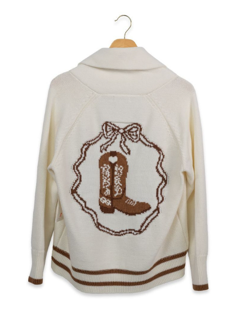 Cowboy Boot Cardigan