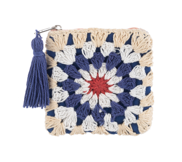 Crochet Patriotic Coin Purse