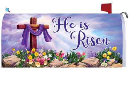 Large Mailbox Makeover-Cross And Flowers