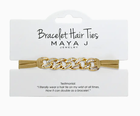 2-in-1 Bracelet Hair Ties -Crystal Bracelet Hair Ties