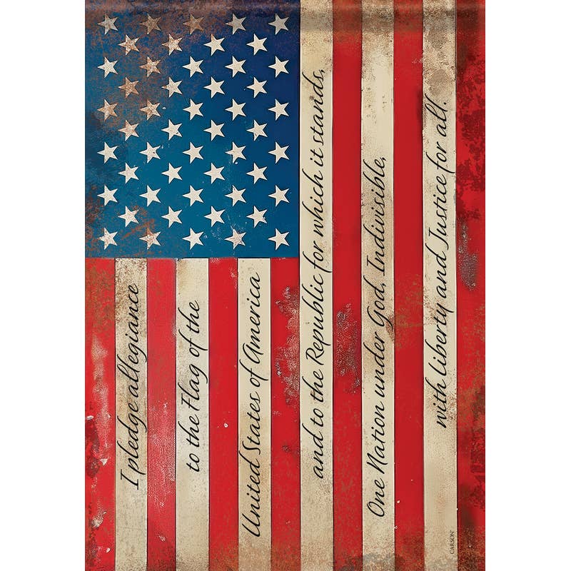 FlagTrends by Carson - "Pledge Vintage Flag" Dura Soft™ Garden Flag
