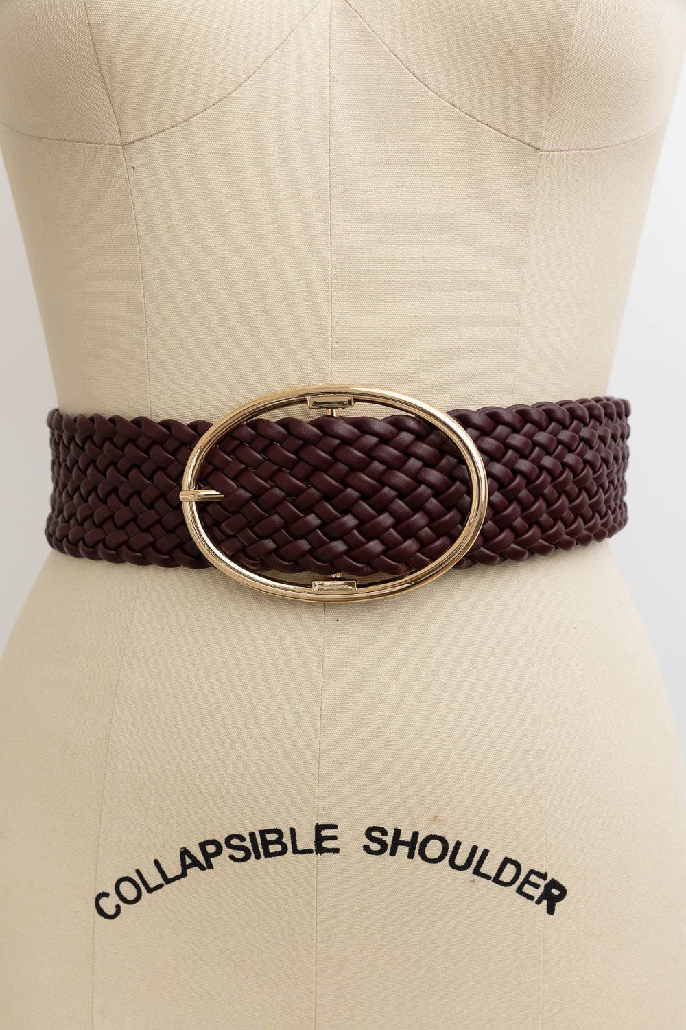 Wide Braided Belt – Great for Dresses & Casual Outfits