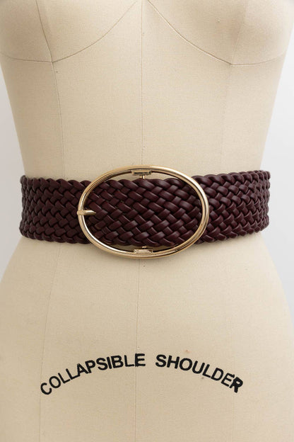 Wide Braided Belt – Great for Dresses & Casual Outfits