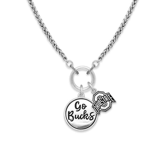 From The Heart - Ohio State Buckeyes Twist and Shout Necklace