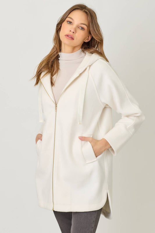 Helen Hoodie Zip-Up Coat