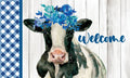 Mat-Cow with Flowers