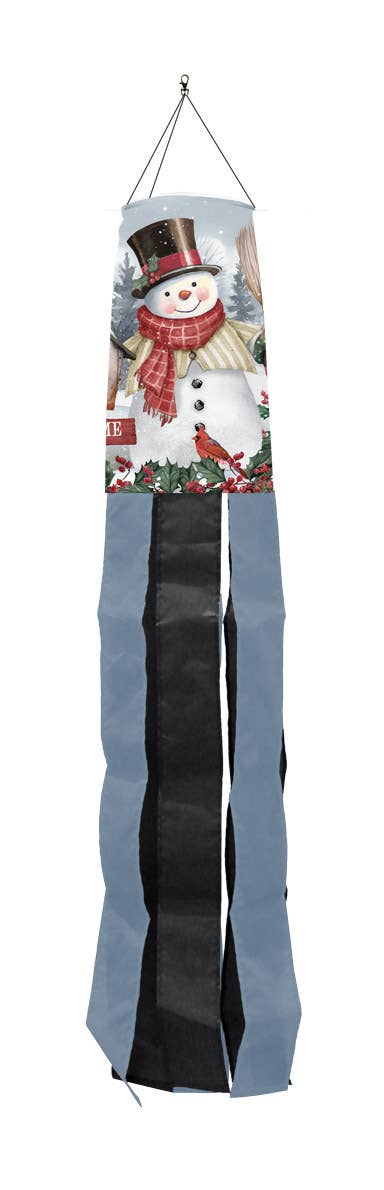 Briarwood Lane - Jolly Snowman Welcome Windsock Wind Twister