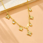 18K STAINLESS STEEL TARNISH FREE CHARM NECKLACE