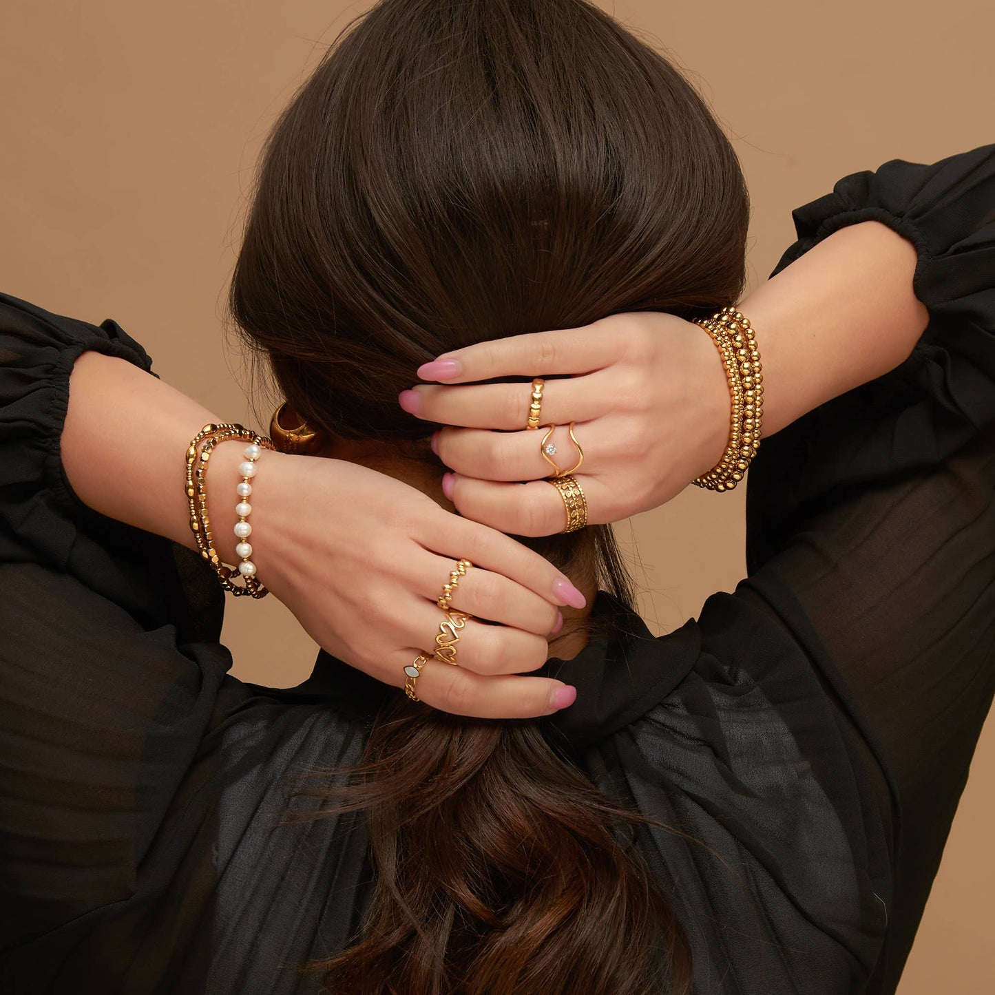 Howard's - Narelle Waterproof Multi Genuine Pearl Stretch Bracelet Set