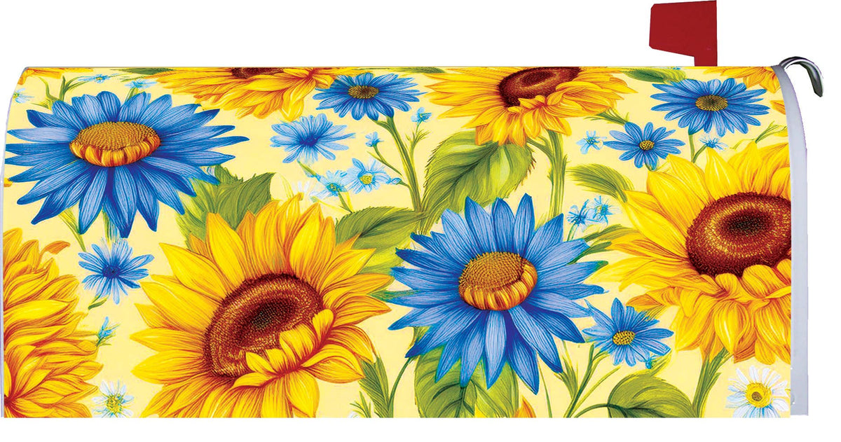 Custom Decor - LG Mailbox Makeover-Sunflower and Daisies