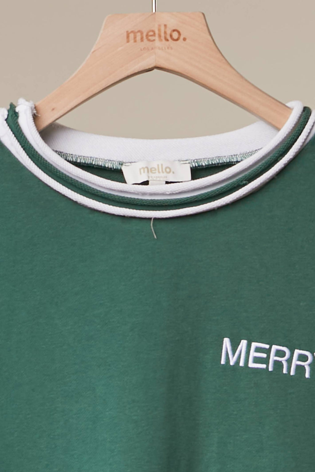 Christmas Back Lettering Sweatshirt-Mello