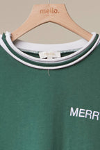 Christmas Back Lettering Sweatshirt-Mello