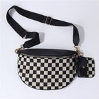 JOSSLYN by wall to wall - CROSSBODY ZIPPER REMOVAL STRAP SLING BUM BAG |