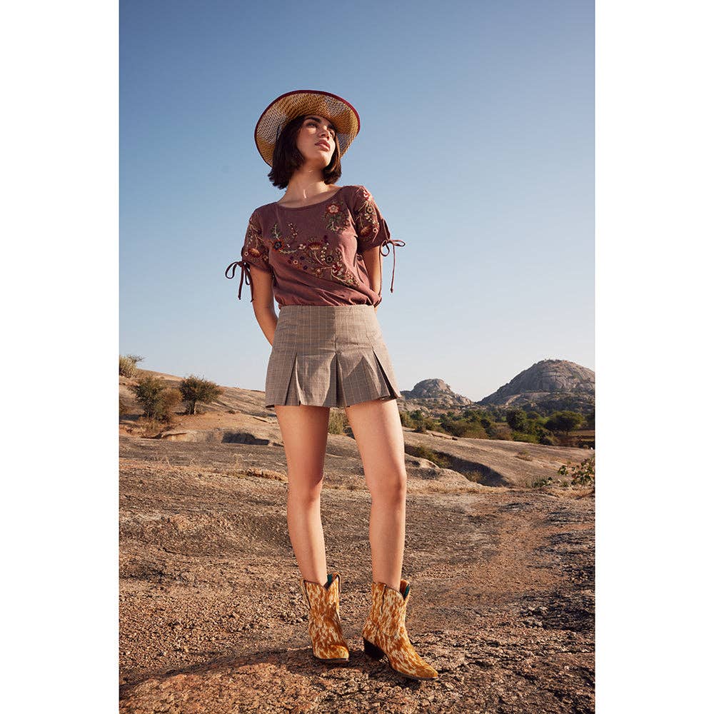 Myra Bag - Cowdie Western Hairon Leather Booties