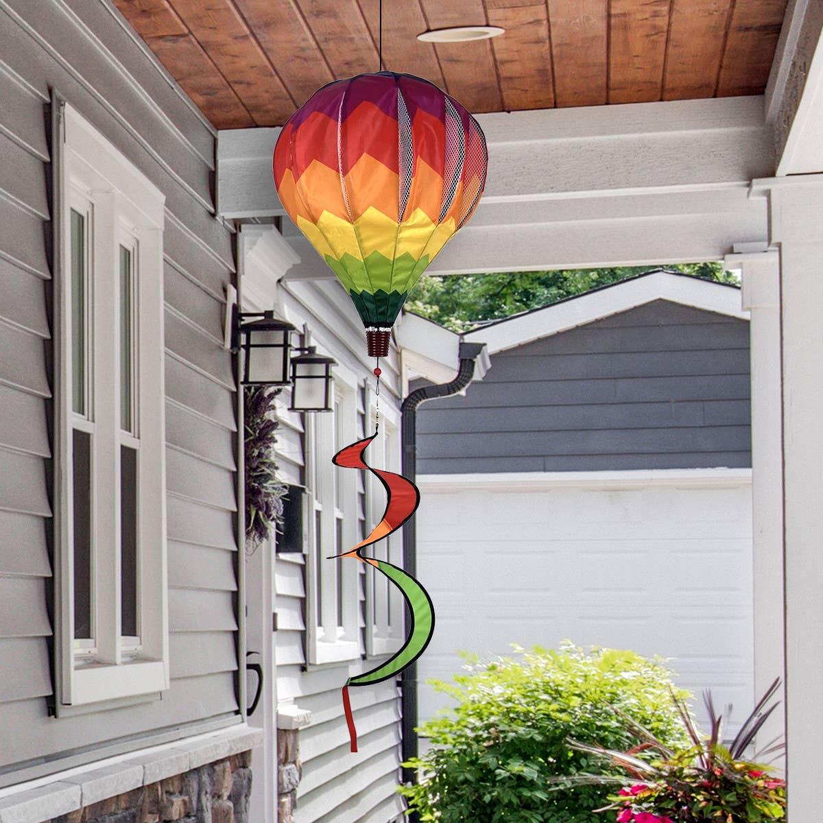 Briarwood Lane - Chevron Rainbow Deluxe Hot Air Balloon Spinner