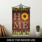 Garden Flag Wall Hanger Black Wrought Iron 14 In