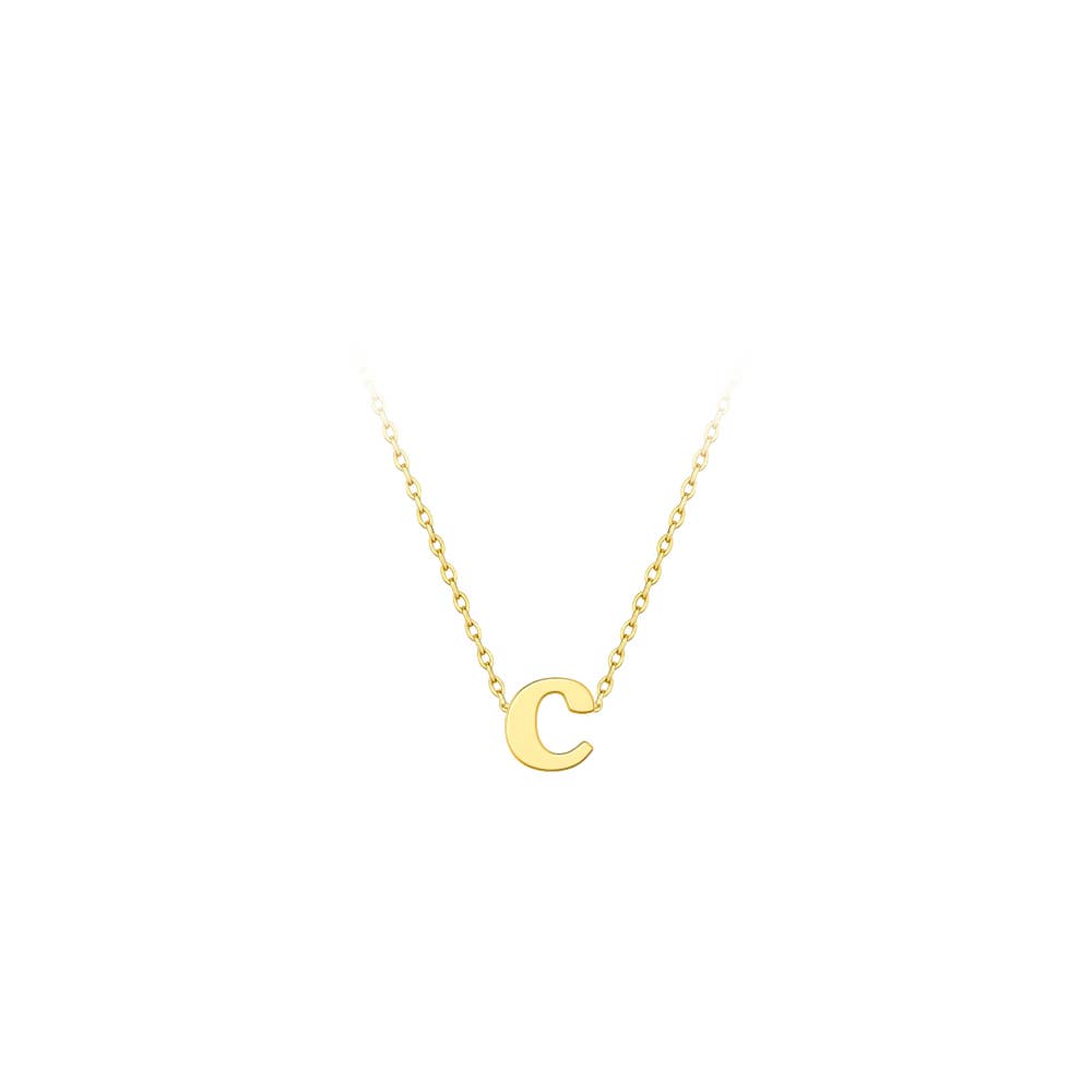 Maya J - Lower Case Mini Initial Necklaces