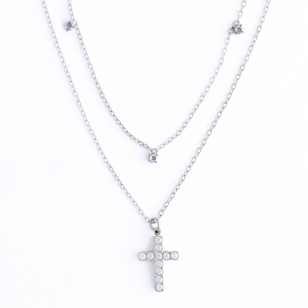 Howard's - Cross Necklace 15" Layer Waterproof Jewelry Narelle Pendant
