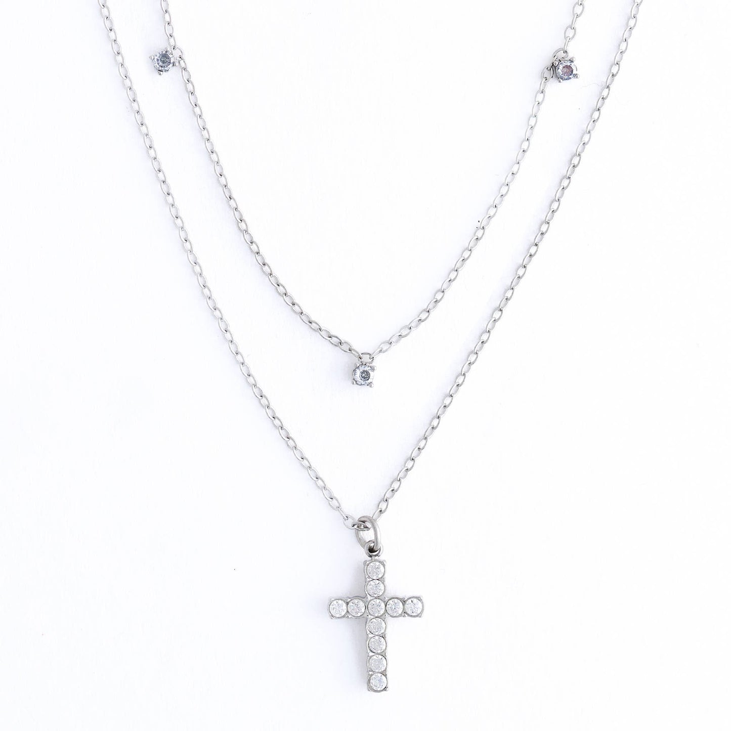 Howard's - Cross Necklace 15" Layer Waterproof Jewelry Narelle Pendant
