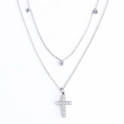 Howard's - Cross Necklace 15" Layer Waterproof Jewelry Narelle Pendant