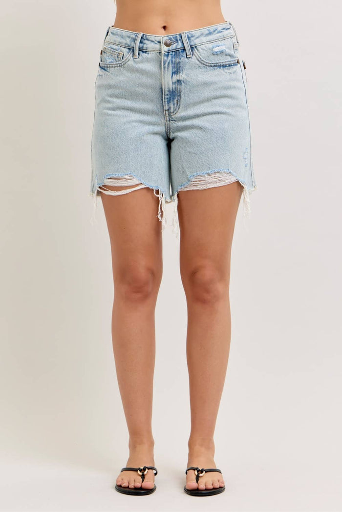 Judy Blue Jeans - HW Rigid Magic Dad Short w/ Cell Phone Back Pkt