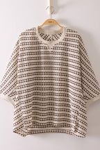 Emmie Textured Stripe Knit Top
