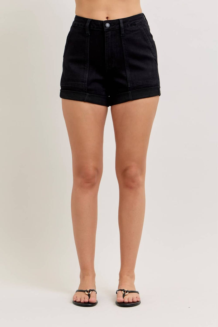 Judy Blue Jeans - HW Aurora Weekender Short Double Rolled Cuff