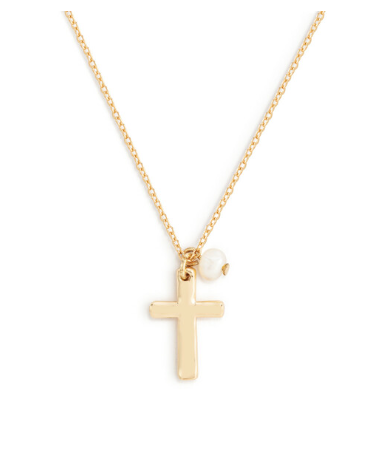 Dainty Cross Necklace - Silver