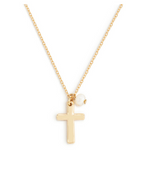 Dainty Cross Necklace - Silver