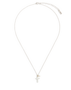 Dainty Cross Necklace - Silver