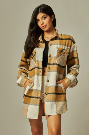Mazie Plaid Oversized Shacket