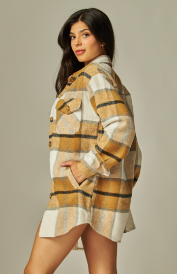 Mazie Plaid Oversized Shacket