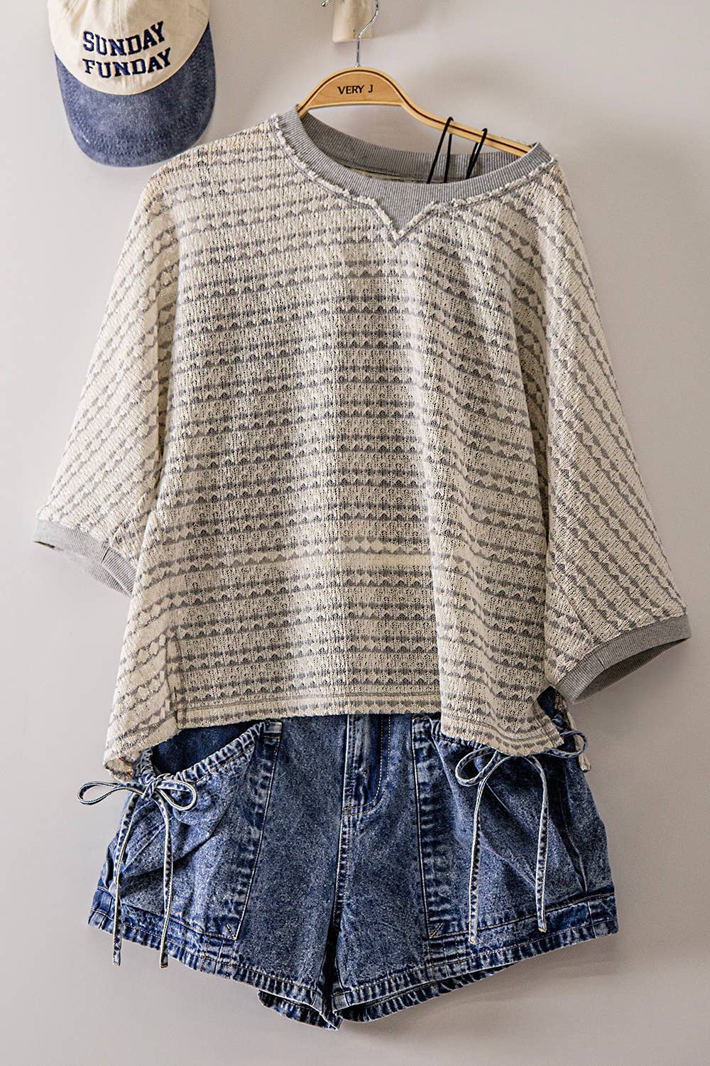 Emmie Textured Stripe Knit Top