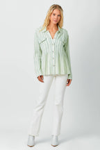 April Washed Peplum Jacket