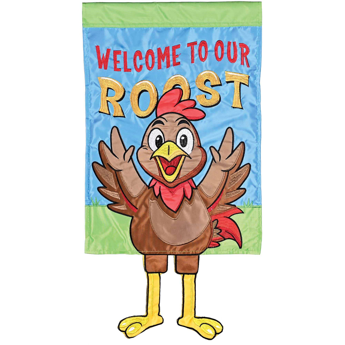 Crazy Leg Rooster Welcome To Our Roost