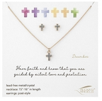 Alexa's Angels Birthstone Necklace and Earring Set
