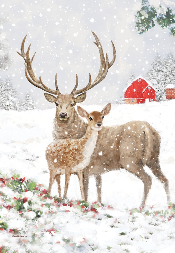 Deer Pair – Flag By Ian Gillibrand