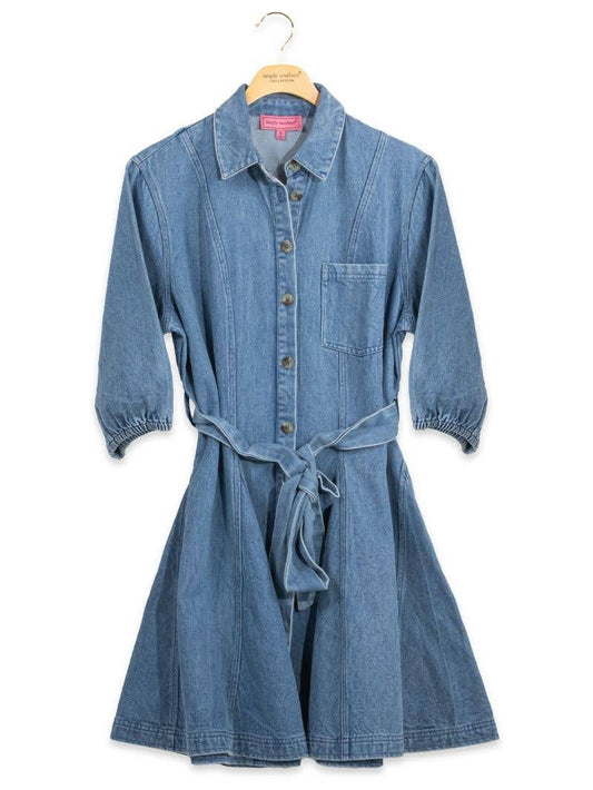 Simply Southern Denim Bow Dress